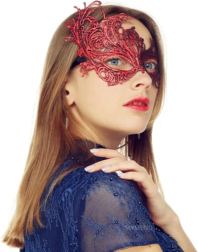 Vista 13 de MYMENU Máscara de mascarada para mujeres, máscara de encaje veneciano para ojos para fiesta, baile de graduación, baile, disfraz, Mardi Gras