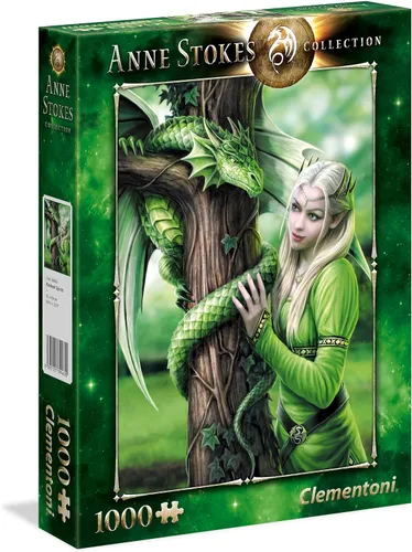 Vista 6 de Clementoni - 39465 - Colección Anne Stokes - Rompecabezas Protector para Adultos y Niños - 1000 Piezas