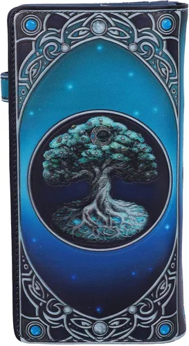Vista 3 de Nemesis Now, Verde, 7.3 in Árbol de la Vida Pagana Luna En Relieve Monedero
