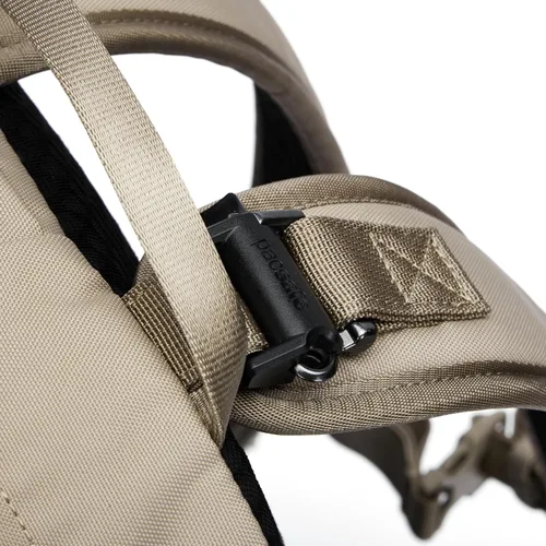 Vista 7 de Pacsafe Mochila deportiva Pacsafe V 24L unisex para adultos Beige