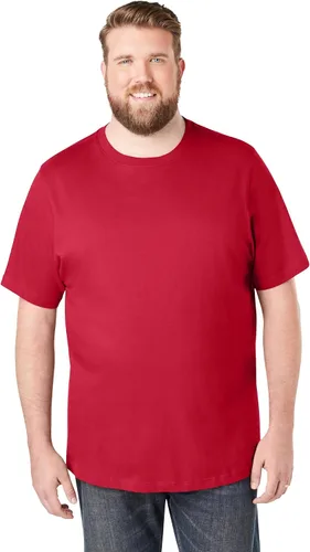 Vista 10 de KingSize Big & Tall - Camiseta ligera, sin encogimiento, con cuello redondo para hombre Gris Caliente Carbón