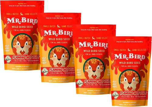 Vista 11 de Mr. Bird Flaming Hot Feast - Semilla de ave silvestre picante, 2 libras, 1