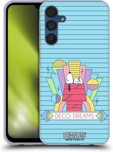 Vista 30 de Head Case Designs Snoopy Deco Dreams - Funda de gel con licencia oficial de Peanuts Blue Pattern [protección de grado militar] compatible con Google