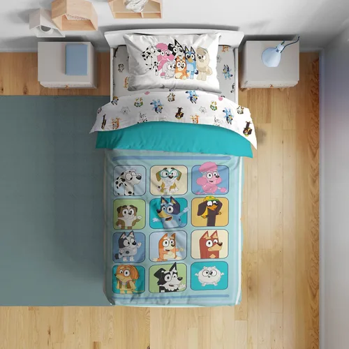 Vista 43 de Juego de edredón para niños Sunny Side Up incluye sábanas y fundas de almohada - Juego de cama suave y acogedor para una decoración elegante