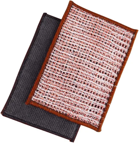 Vista 2 de Redecker Paño de Fregado de Cobre Tejido de 2 Capas y Toallita de Limpieza de Microfibra – Superficie Dual, Antiarañazos, Reutilizable y Lavable a