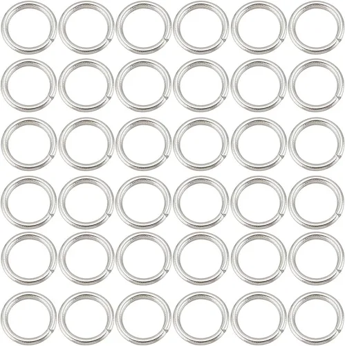 Vista 7 de SUNNYCLUE 1 caja de 400 piezas de anillos divididos anillos abiertos salto colorido aleación de metal conector de enlace dividido para accesorios