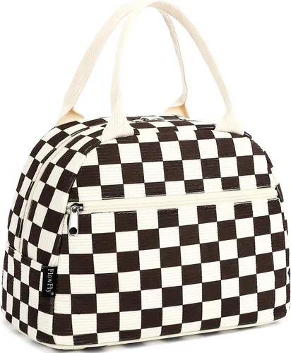Vista 33 de Bolsa de almuerzo aislada FlowFly - Bolsa de asas organizadora para mujeres/hombres, Alpaca