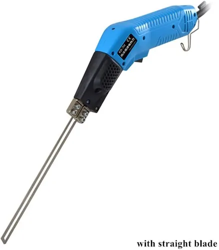 Vista 5 de Cuchillo cortador de espuma eléctrica de 110 V, esponja Peral, herramienta de corte de espuma peral, ranurado, refrigeración por aire, kit