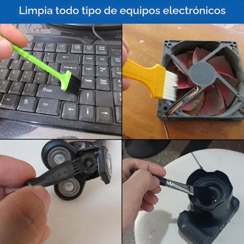 Vista 2 de CRAFNEW - Juego de 22 cepillos de limpieza pequeños, kit de cepillos de limpieza electrónicos Ideal para limpiar teclados de computadora