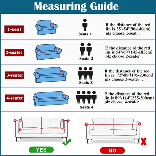 Vista 4 de MIPOPS Funda de sofá estampada elástica para sillón, fundas con patrón con falda lavable, protector de muebles de elastano para sala de estar