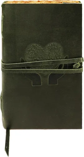 Vista 19 de Diario de cuero para mujeres y hombres, 200 páginas, 5 x 7 pulgadas, regalos para mujeres, diario de viaje, cuaderno de mujer, marcador de 7 chakras