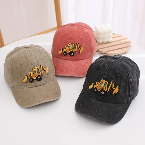 Vista 3 de Gorra de béisbol para niños y niñas de 2 a 8 años Negro