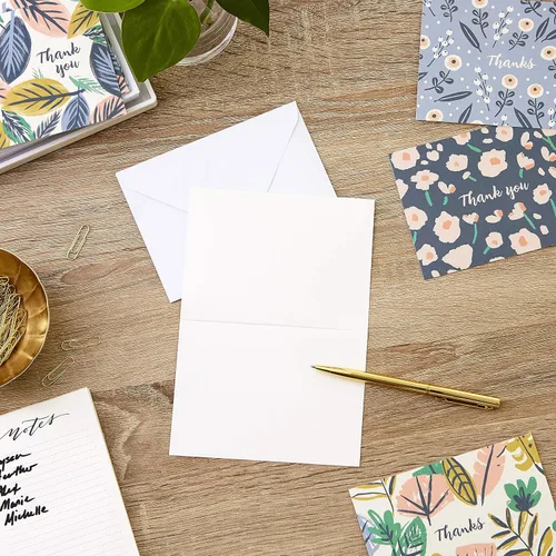 Vista 6 de Hallmark Surtido de Tarjetas de Agradecimiento, Flores Rústicas y Surtido de Tarjetas de Agradecimiento, Florales Pintados