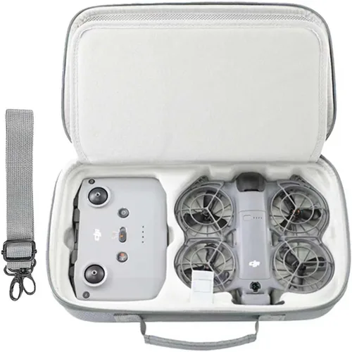 Vista 9 de NEO 2 - Funda rígida impermeable para accesorios DJI Neo 2, bolsa de almacenamiento de viaje para DJI Neo 2 Fly More Combo, compatible con control