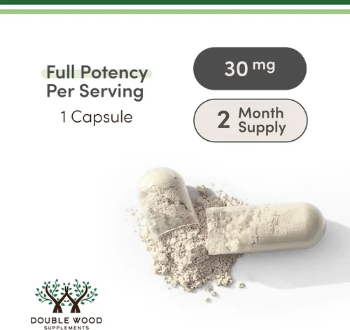 Vista 3 de Suplemento de ergotioneína (EGT) 30 mg de L-ergotioneína pura a base de plantas por cápsula, 60