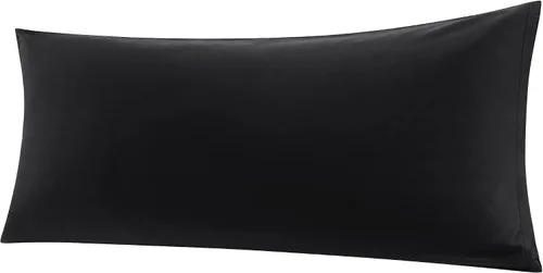 Vista 24 de Funda de almohada corporal de algodón de 400 hilos, cierre de cremallera, funda de almohada suave para el cuerpo, 20 x 48 pulgadas, castor