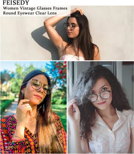 Vista 7 de FEISEDY - Lentes de sol para mujer, diseño vintage B2260