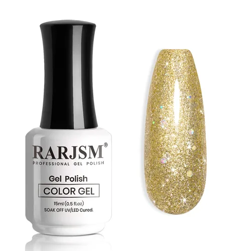 Vista 24 de RARJSM Esmalte de uñas de gel con purpurina de nieve, diamante brillante, gel de uñas de color blanco lechoso con pigmentos plateados y brillantes