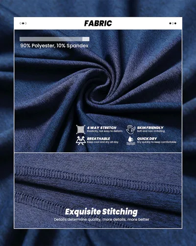 Vista 4 de Polo de golf para hombre, absorbe la humedad, ajuste seco, atlético, manga corta, a rayas, para hombre