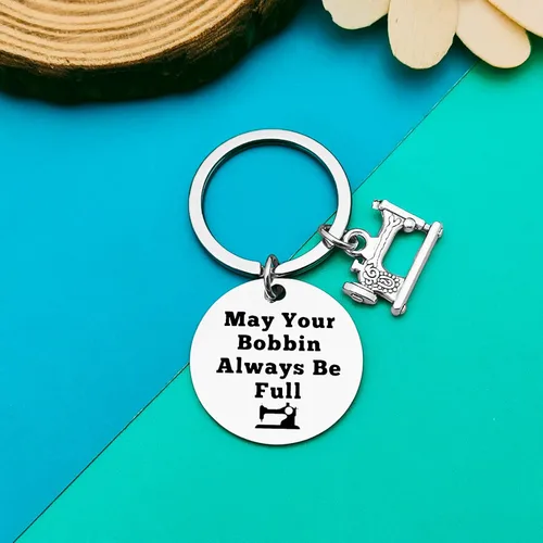 Vista 4 de Regalos de costura para amantes de la costura, llavero de costura, regalos para edredones, llavero de costurera, regalo de costurera, regalo