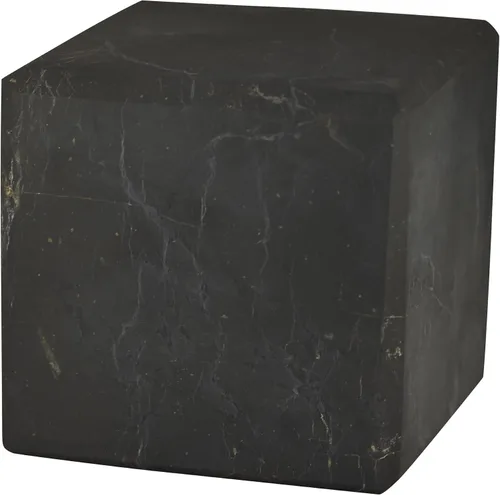 Vista 19 de Shungite World Cubo de shungite auténtico pulido de 1.18 pulgadas / 1.18 pulgadas, cristal curativo natural, cubo negro real, protección