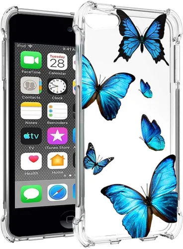 Vista 3 de Funda para iPod Touch 7 / para iPod Touch 6 / para iPod Touch 5 Funda transparente, TPU suave a prueba de golpes, funda protectora transparente