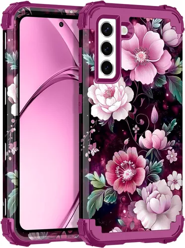 Vista 24 de Rancase Funda para Galaxy S21 FE 5G, tres capas resistentes a prueba de golpes, protección de plástico duro+funda protectora de goma de silicona