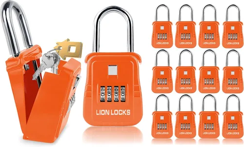 Vista 8 de Lion Locks 1500 Caja de Bloqueo de Llaves con Código, Caja de Seguridad para Llaves al Aire Libre, Caja de Seguridad para Inmobiliarios