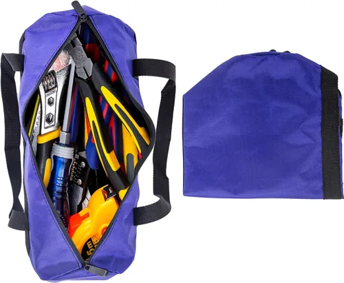 Vista 5 de Pequeña bolsa de herramientas,Lona resistente al agua,Bolsa de cremallera Almacenamiento largo 2pcs Wide Mouth Duffel Organizer,Case for Car