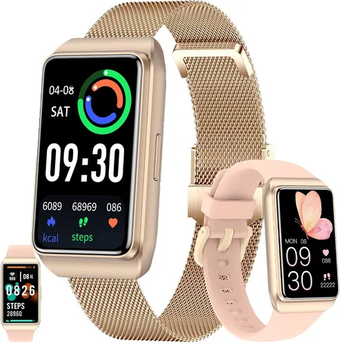 Vista 8 de ZPIMY AMOLED - Reloj inteligente de 1.47 pulgadas para mujer, reloj inteligente para hombre, rastreador de actividad física para iPhone Android Negro