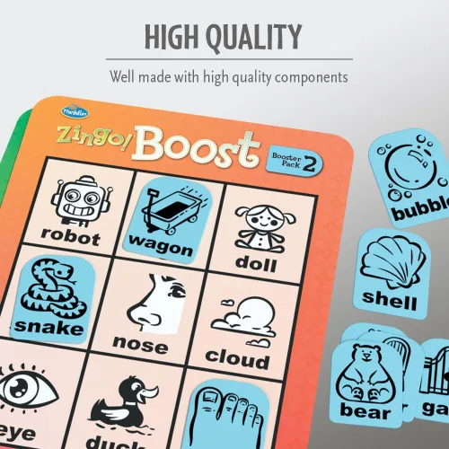 Vista 3 de ThinkFun Zingo! Booster Pack #2 - Paquete de expansión para el popular juego Zingo! Diseñado para niños a partir de 4 años Juego de rompecabezas