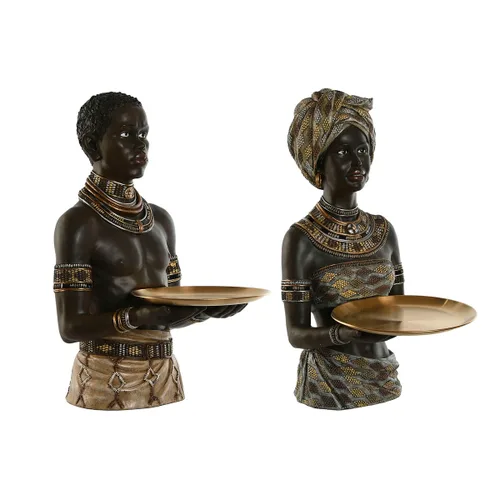 Vista 2 de Figura Decorativa Home ESPRIT (2 Unidades)