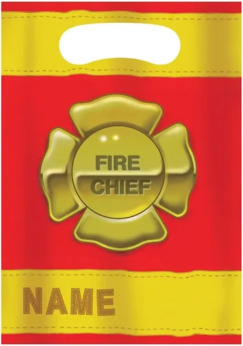 Vista 4 de Creative Converting 8 bolsas de botín de bomberos para fiestas