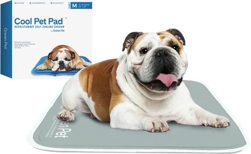 Vista 29 de The Green Pet Shop Cool Pet Pad – Extra pequeña, azul – Auto-refrigerante, alfombrilla activada por presión para perros y gatos de 0 a 8 libras