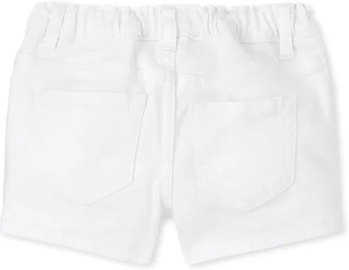 Vista 3 de The Children's Place Pantalones cortos de sarga para bebés y niñas pequeñas