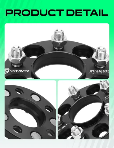 Vista 8 de YHTAUTO Espaciadores de rueda hubcentric de 5x4.5, 15mm, para modelos Ford Lincoln: Explorer, Mustang, Aviator, espaciadores de rueda forjados