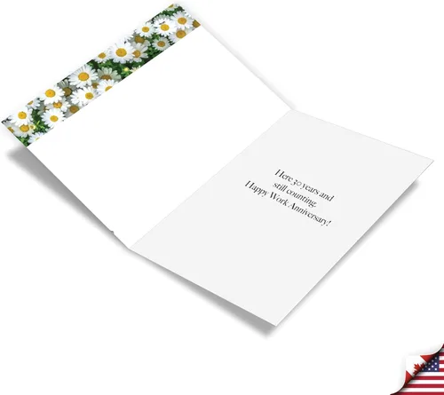Vista 2 de NobleWorks Tarjeta de felicitación de 30 aniversario (compañero de trabajo) con sobre de 5 x 7 pulgadas para hombres, mujeres (1 tarjeta), cuenta