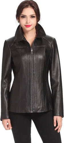 Vista 3 de BGSD Chaqueta de piel de cordero Ellen para mujer (regular, talla grande y pequeña)