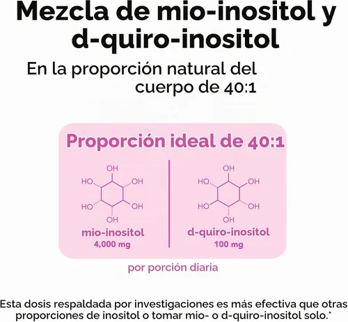 Vista 2 de Theralogix Recipiente de inositol Ovasitol + paquete de núcleo teranatal, (paquete de 2)