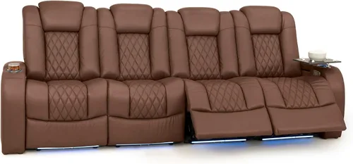 Vista 14 de Seatcraft Asientos de cine en casa Virtuoso LT Tawny Single reclinable Leonado