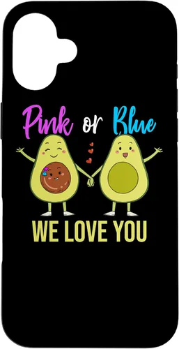 Vista 23 de Pink Or Blue Parents Gender Reveal Baby Shower Party Avocado Case for iPhone 17
