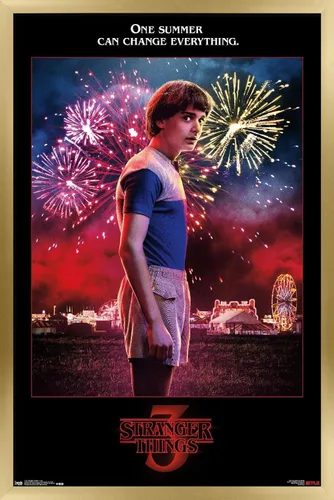 Vista 17 de Trends International Netflix Stranger Things: Season 3 - Póster de pared de Will Wall, 14.725 x 22.375 pulgadas, versión enmarcada de madera