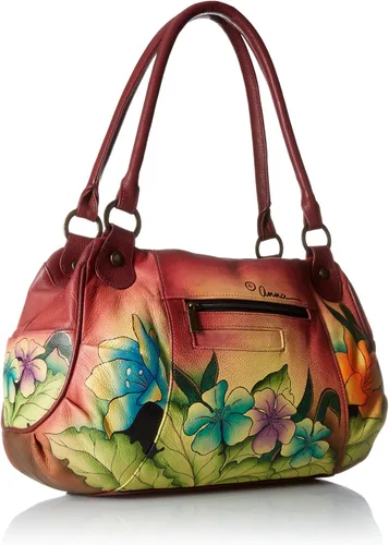 Vista 2 de Anna by Anuschka - Bolso de hombro para mujer, piel genuina y fruncida, diseño original