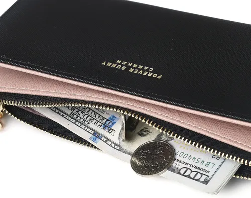 Vista 7 de Cartera delgada para mujer, billetera delgada para mujer, cartera delgada para mujer, carteras delgadas para mujer, billetera delgada y elegante