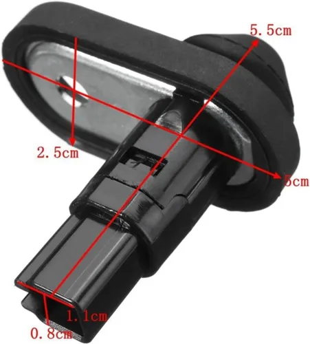 Vista 2 de Interruptor de sensor de luz de cortesía para puerta interior de automóvil, botón manual, negro, apto para Lexus Scion Toyota Prado Corolla Camry