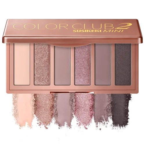 Vista 11 de SUSIKEKI 6 Colores Mini Paleta de Sombras de Ojos Maquillaje Neutro Nude Ahumado Sombra de Ojos Taupe y Marrón Mate Paleta de Maquillaje con Espejo