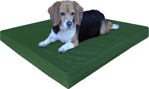 Vista 13 de Dogbed4less Large Orthopedic Memory Foam Pet Bed with Heavy Duty Black Canvas Cover, Waterproof Liner, and Extra Replacement Microsuede Antislip
