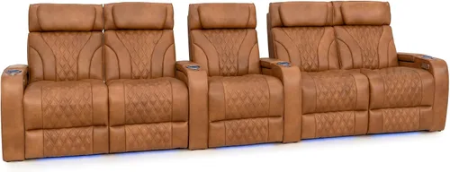 Vista 33 de Seatcraft Luminis LT - Asiento de cine en casa, reclinable, color rojo