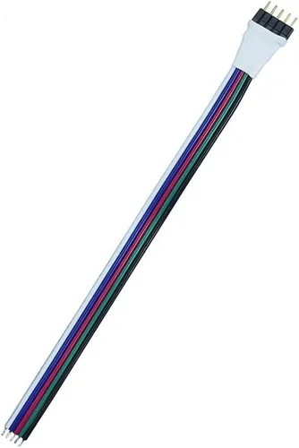 Vista 2 de 5 pines DC Cable de conector Macho para Tira de luz LED SMD 5050 3528 RGBW RGBWW 5 pin Cable