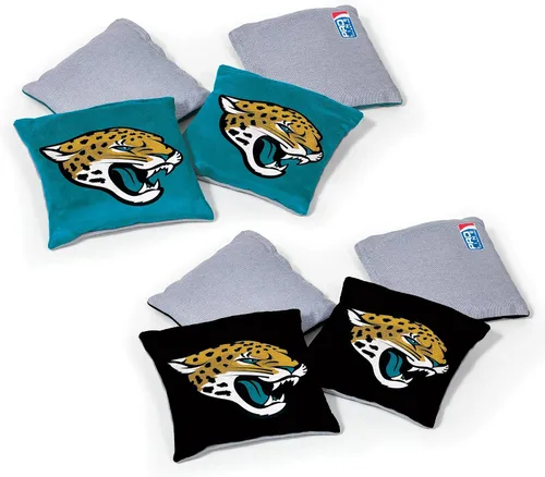 Vista 18 de Wild Sports - Bolsas de frijoles de doble cara de fútbol americano profesional de la NFL, 8 unidades, bolsas de lanzamiento de primera calidad